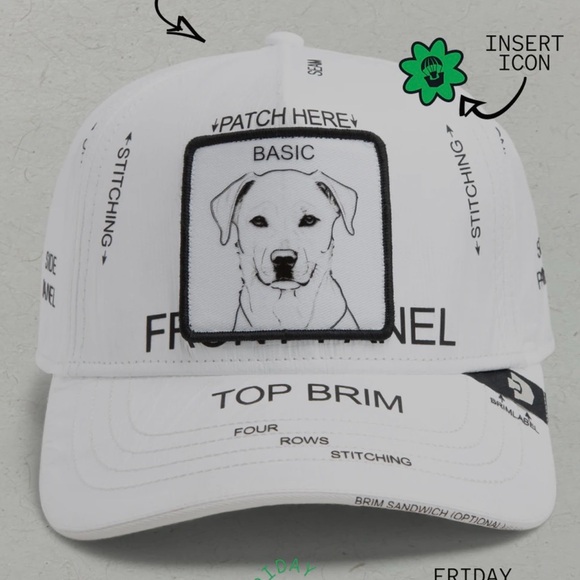 Goorin Brothers K.I.S.S. BASIC. ClassicGround up Tech.White SnapBack Trucker hat - Picture 2 of 16